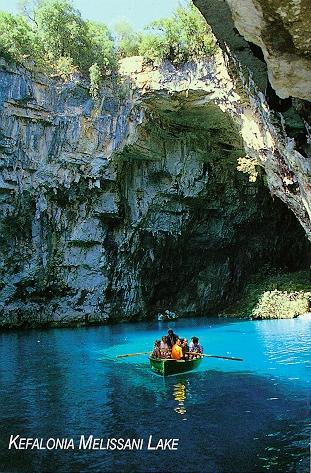 MELISANNI LAKE -  by http://students.ceid.upatras.gr/~gef/kefalonia/scanned/melissan.jpg