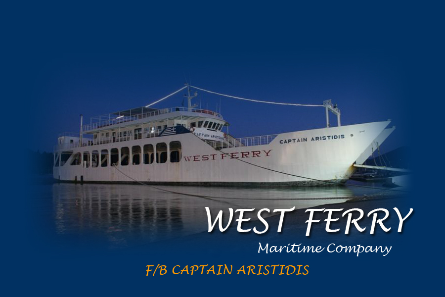 F/B CAPTAIN ARISTIDIS  FERRIES IN  Fiskardo Kefalonia Ionian Island