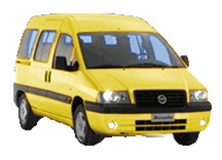 Category K Fiat Scudo 2000cc A/C mini bus - 9 seats CLICK TO ENLARGE